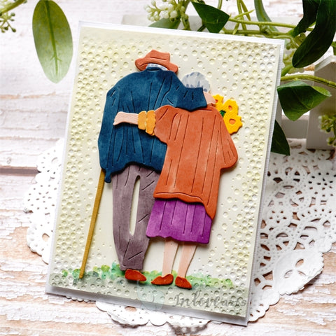 Inlovearts Old Couple Cutting Dies