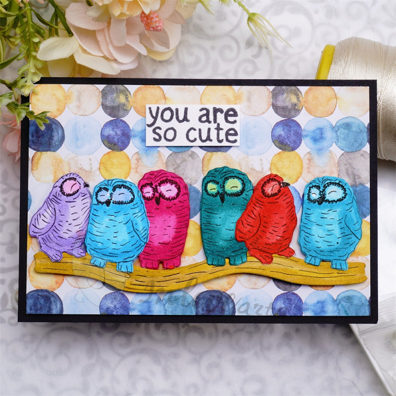 Inlovearts Owls on the Tree Cutting Dies