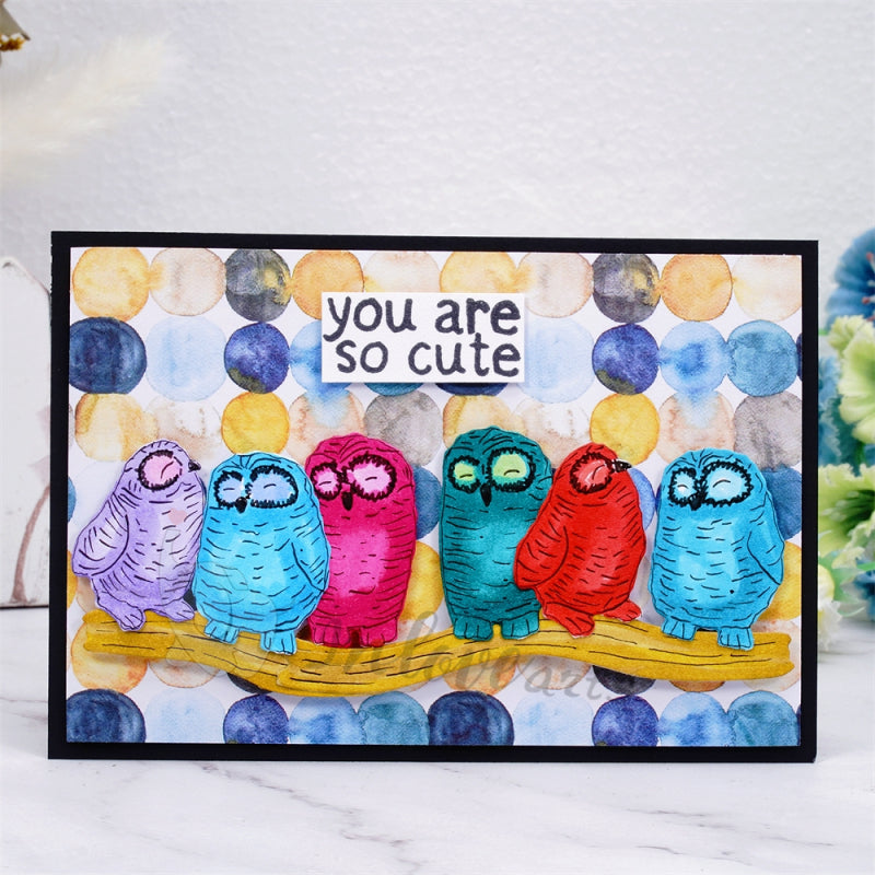 Inlovearts Owls on the Tree Cutting Dies
