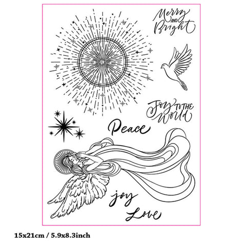 Inlovearts Peace Theme Clear Stamps