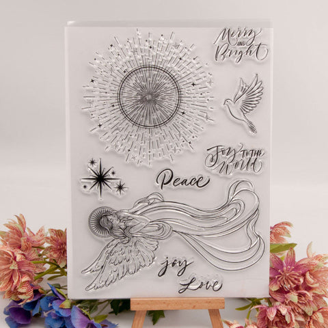 Inlovearts Peace Theme Clear Stamps