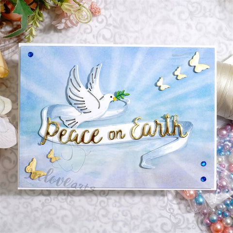 Inlovearts Peace on Earth Cutting Dies