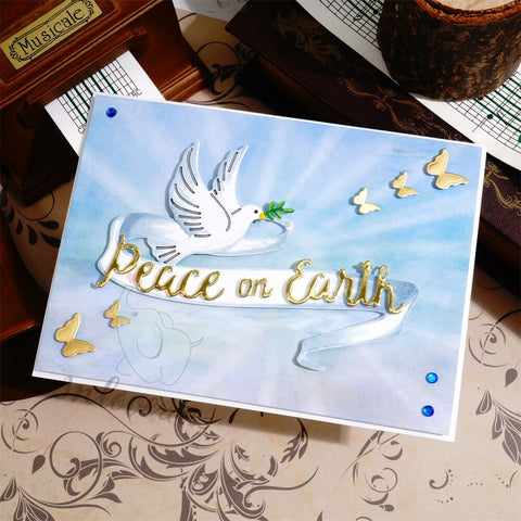 Inlovearts Peace on Earth Cutting Dies