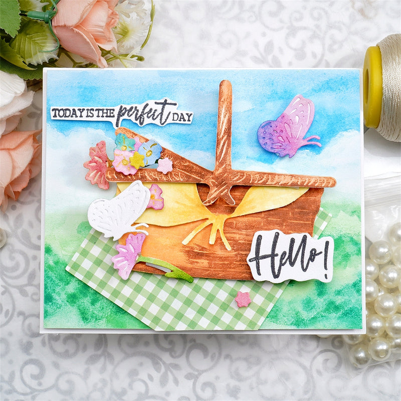Inlovearts Picnic Basket Cutting Dies