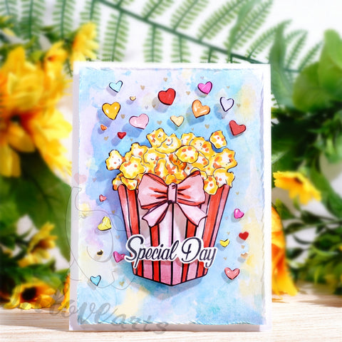 Inlovearts Popcorn with Bowknot Cutting Dies
