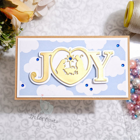 Inlovearts Prayer JOY Word Cutting Dies