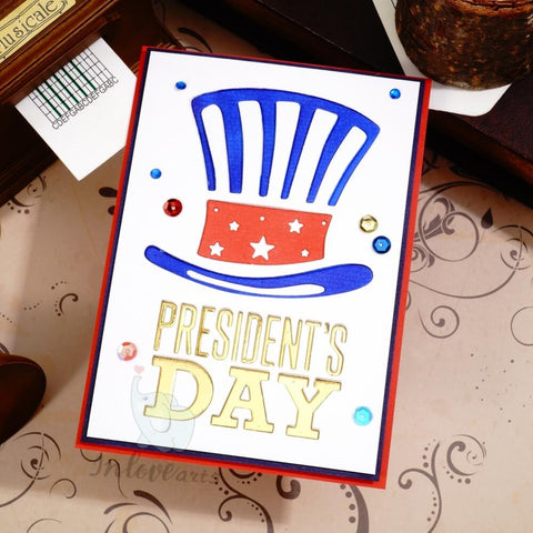 Inlovearts President Day Hat Cutting Dies