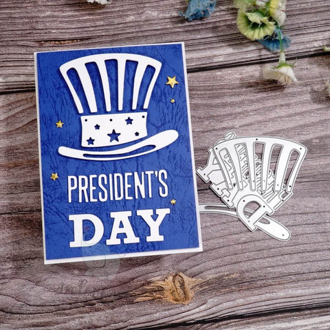 Inlovearts President Day Hat Cutting Dies