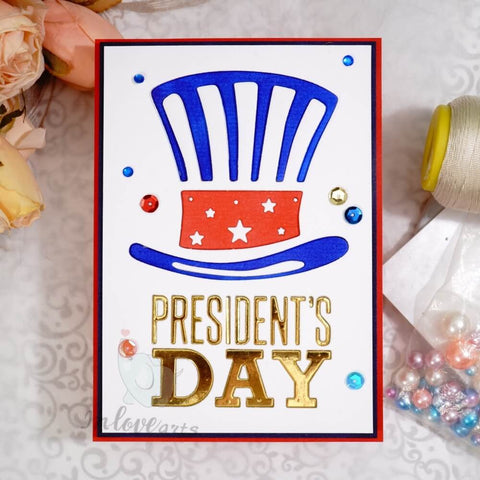 Inlovearts President Day Hat Cutting Dies