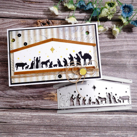 Inlovearts Priest and Animal Prayer Cutting Dies