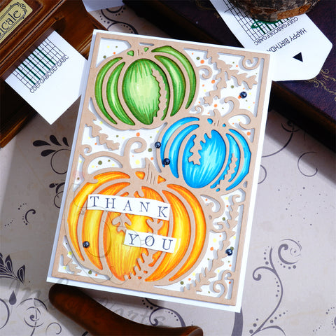 Inlovearts Pumpkin Background Board Cutting Dies