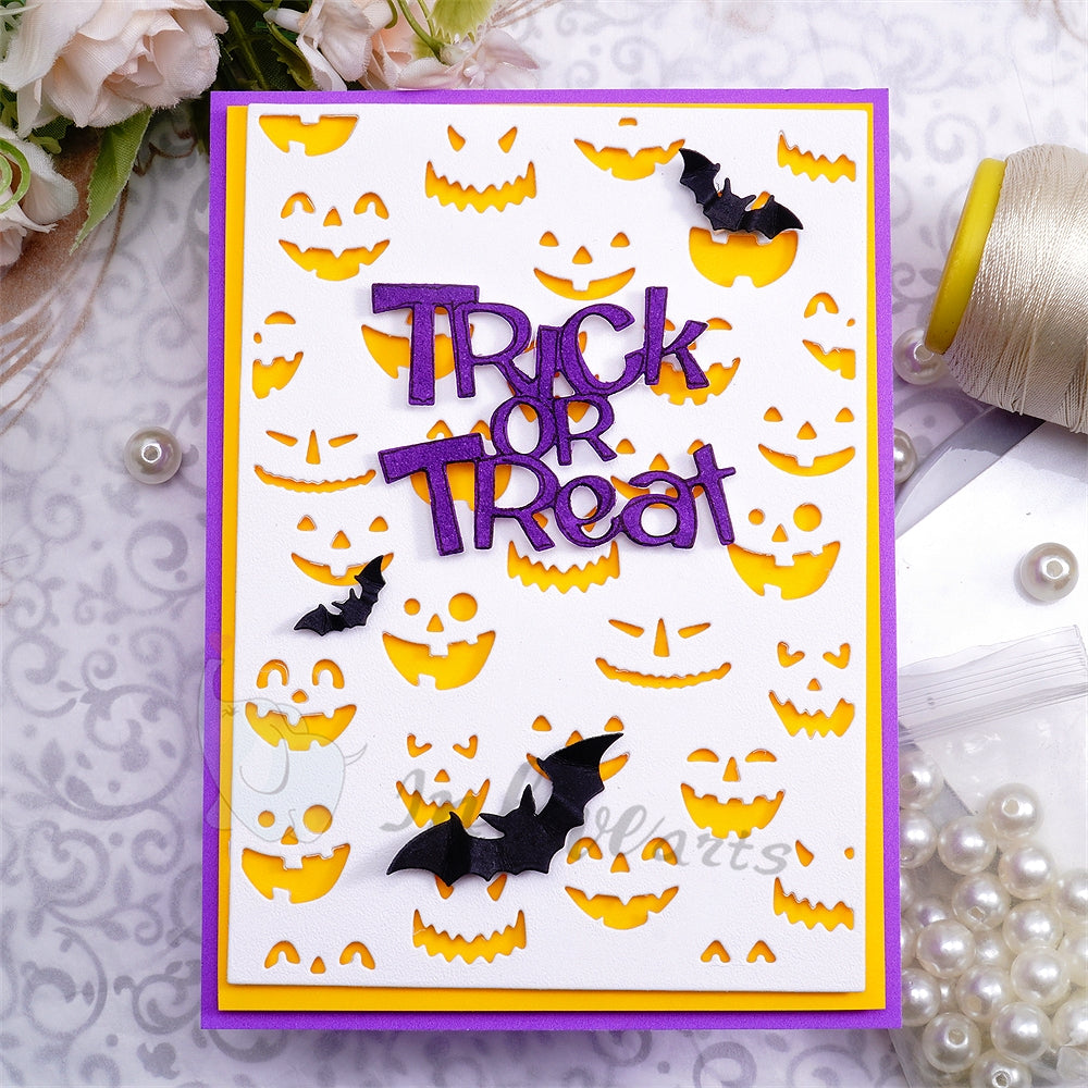 Inlovearts Halloween Pumpkin Background Board Cutting Dies