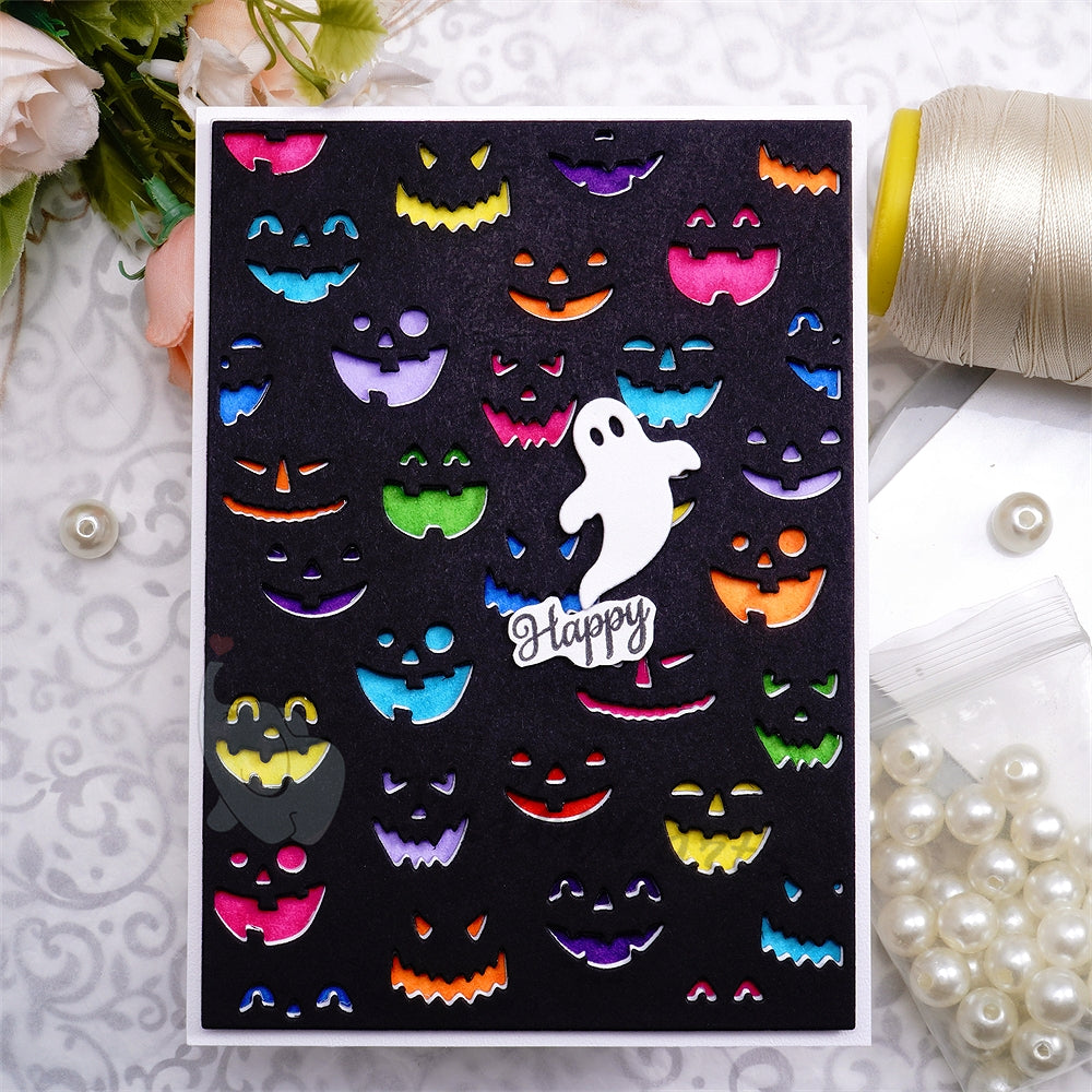 Inlovearts Halloween Pumpkin Background Board Cutting Dies