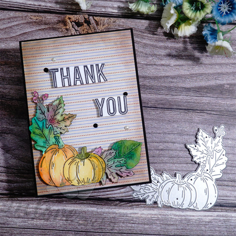 Inlovearts Pumpkin Corner Border Cutting Dies