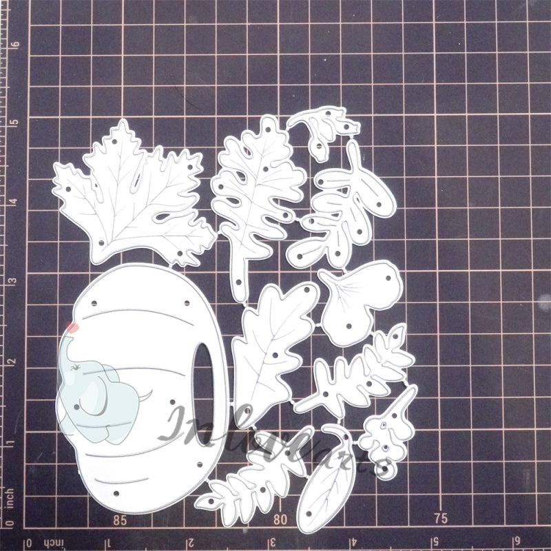 Inlovearts Pumpkin and Leaves Cutting Dies