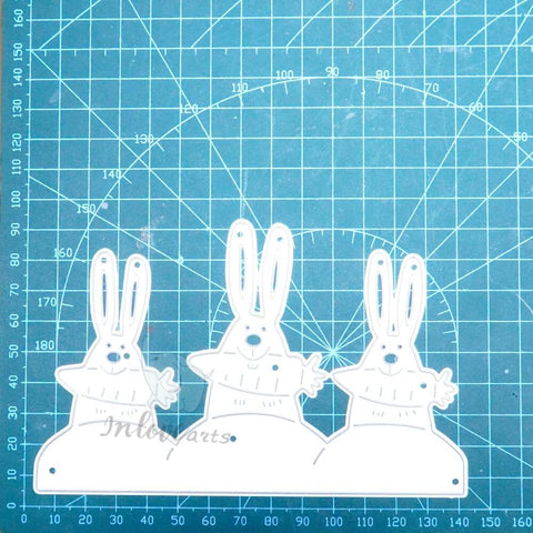 Inlovearts Rabbit Eat Carrot Border Cutting Dies