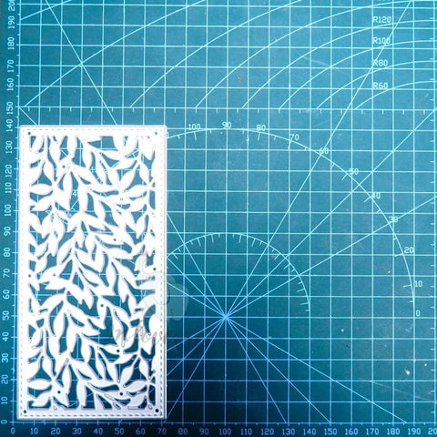 Inlovearts Rectangular Leaves Background Board Cutting Dies