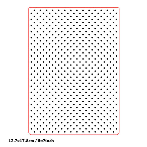 Inlovearts Rectangular Little Dot Pattern Emboss Folder