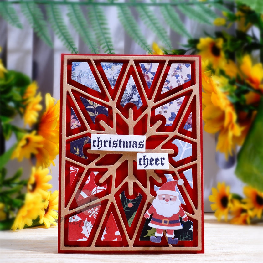 Rectangular Snowflake Background Dies Rectangular Snowflake Background Dies