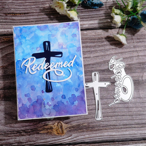 Inlovearts Redeemed Word and Cross Cutting Dies