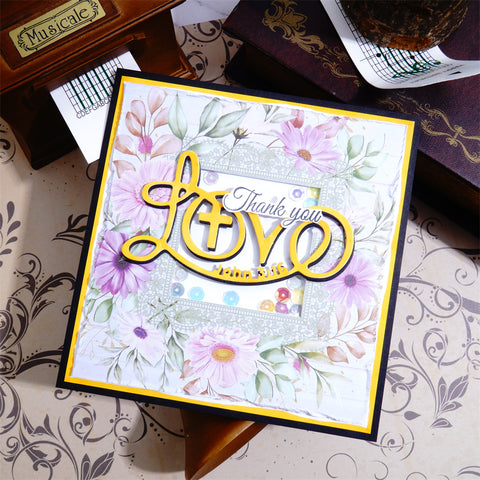 Inlovearts Religion Love Word Cutting Dies