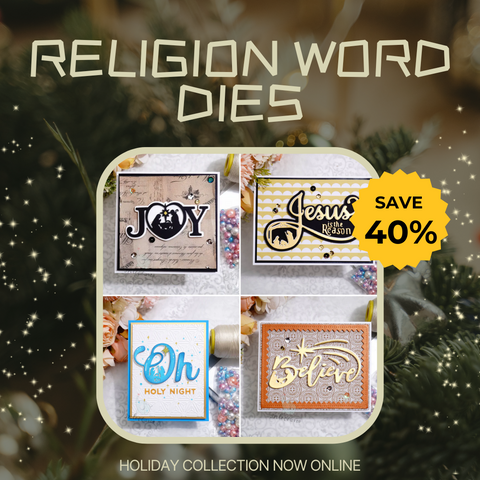 Inlovearts Religion Style Word Dies Bundle