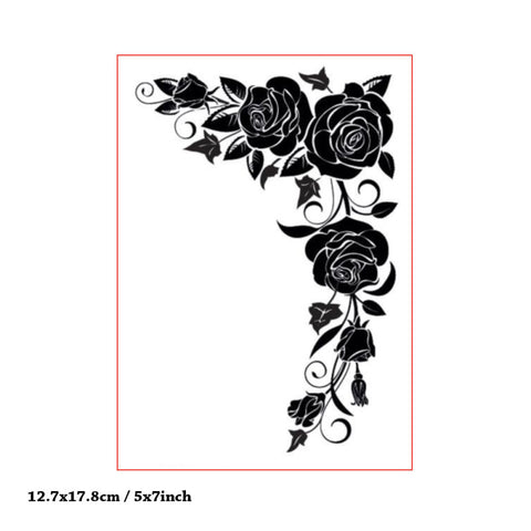 Inlovearts Rose Corner Emboss Folder