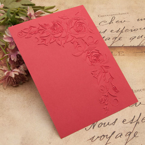 Inlovearts Rose Corner Emboss Folder