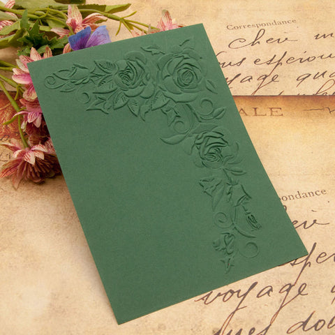 Inlovearts Rose Corner Emboss Folder