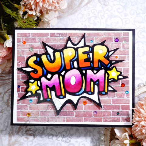 Inlovearts "SUPER MOM" Cutting Dies