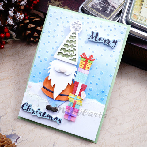 Inlovearts Santa Claus Holding Gifts Cutting Dies