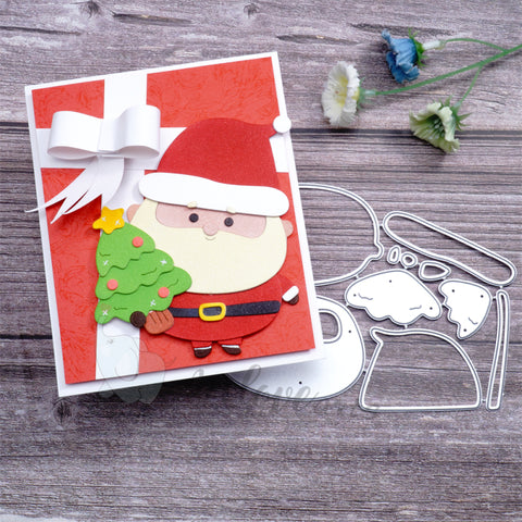 Inlovearts Santa Claus and Christmas Tree Cutting Dies