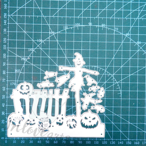 Inlovearts Scarecrow and Fence Cutting Dies