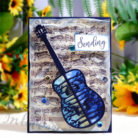 Inlovearts Scenery in Guitar Cutting Dies