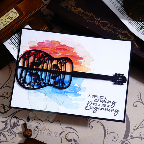 Inlovearts Scenery in Guitar Cutting Dies