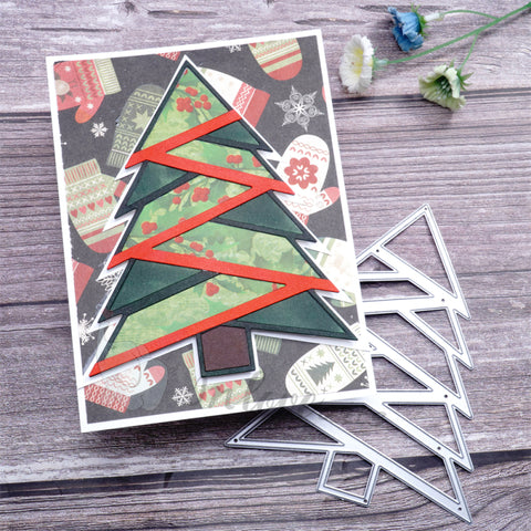 Inlovearts Separated Christmas Tree Cutting Dies