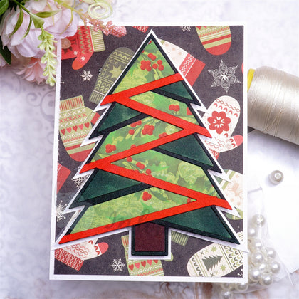 Inlovearts Separated Christmas Tree Cutting Dies