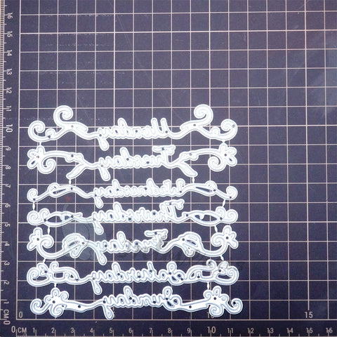 Inlovearts Seven Days Lace Pattern Word Cutting Dies