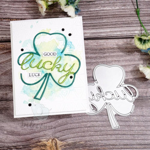 Inlovearts Shamrock and Lucky Word Cutting Dies