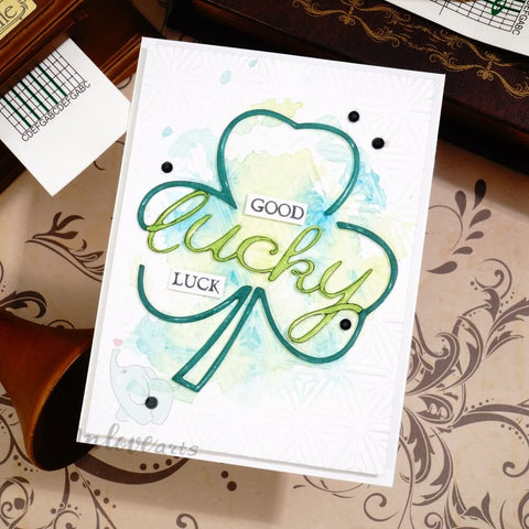 Inlovearts Shamrock and Lucky Word Cutting Dies