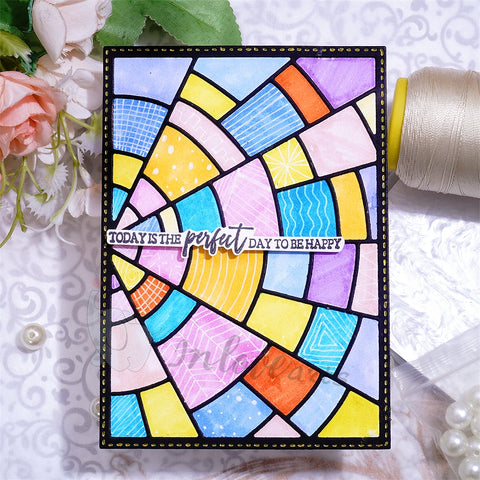 Inlovearts Shattered Pieces Background Board Cutting Dies
