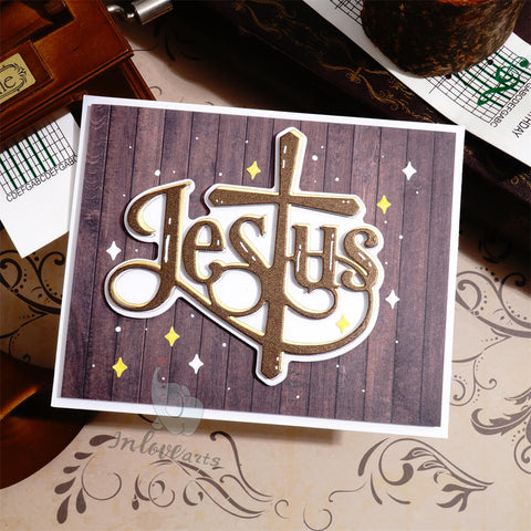 Inlovearts Shining Jesus Cross Cutting Dies