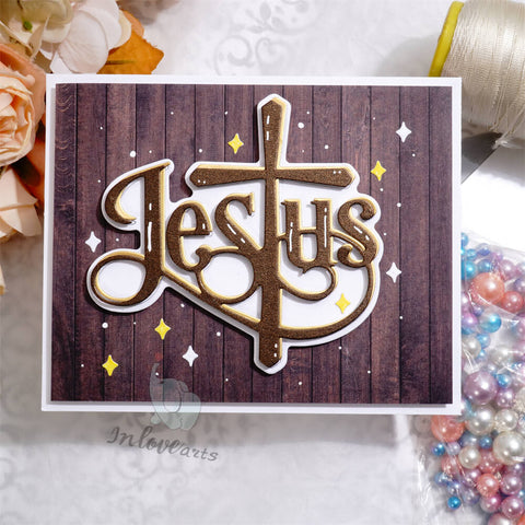 Inlovearts Shining Jesus Cross Cutting Dies