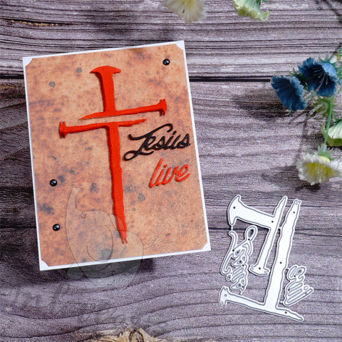 Inlovearts Simple Cross with Word Cutting Dies