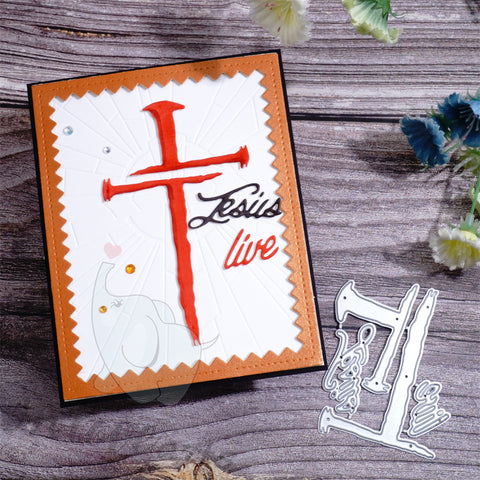 Inlovearts Simple Cross with Word Cutting Dies