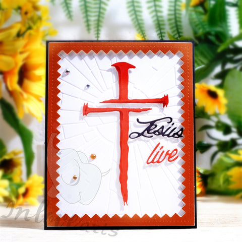 Inlovearts Simple Cross with Word Cutting Dies