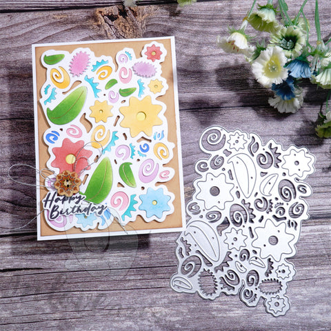 Inlovearts Simple Flowers Border Cutting Dies
