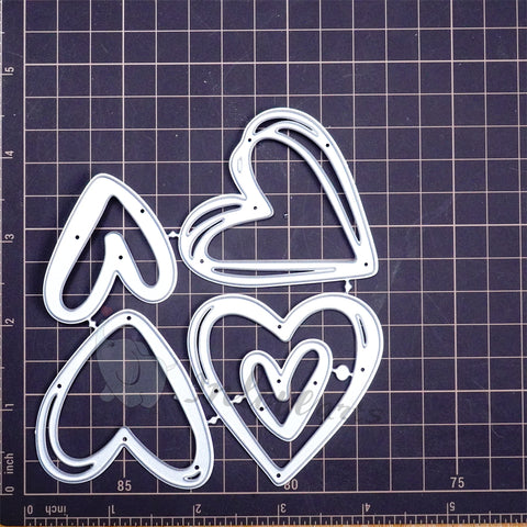 Inlovearts Simple Heart Cutting Dies