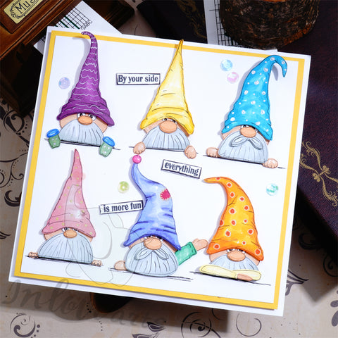 Inlovearts Six Cuty Gnomes Cutting Dies