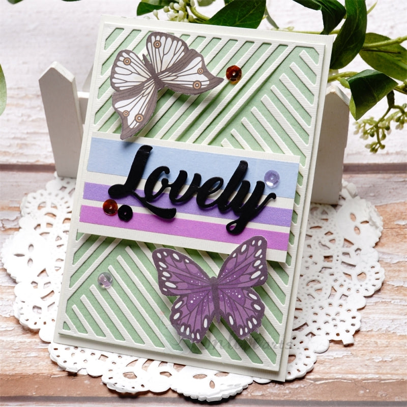 Inlovearts Slash Background Board Cutting Dies